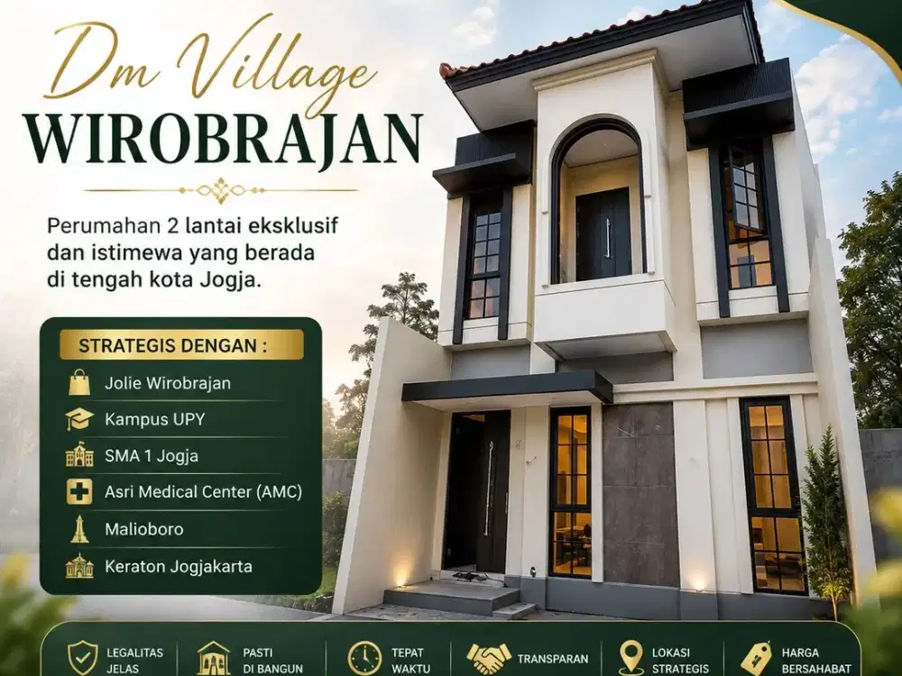 Wirobrajan - Perumahan 3 Kamar di tengah kota Yogyakarta Promo Sampai Akhir Agustus
