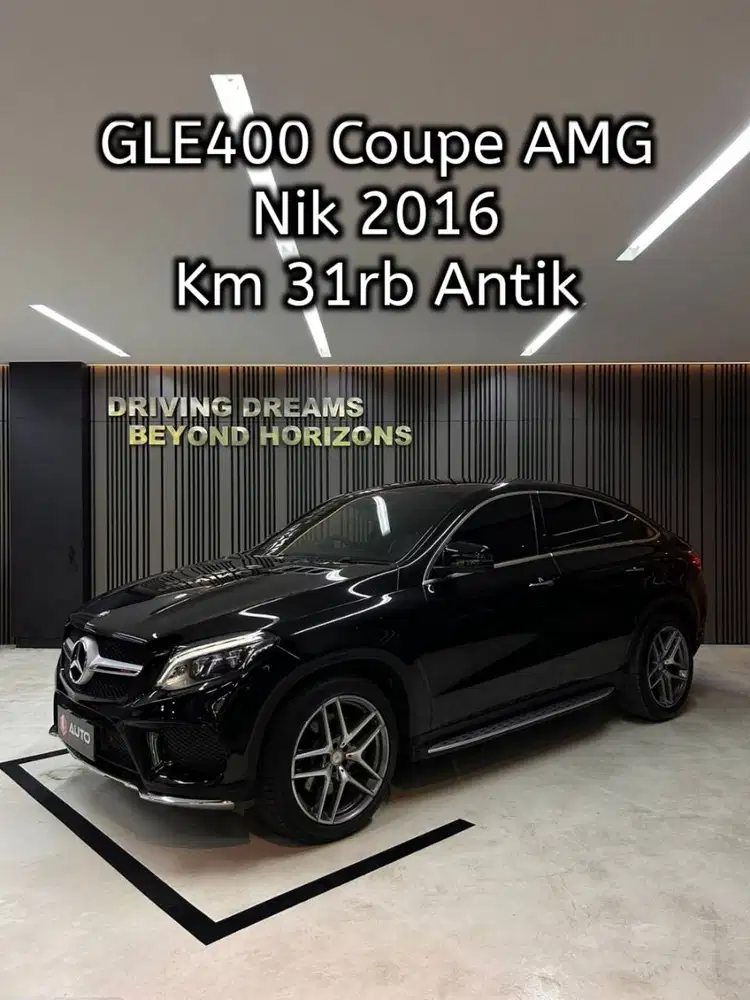 Mercedes Benz GLE400 Coupe AMG 2017 Hitam Mercy B100MNG Km31rb Nik 201