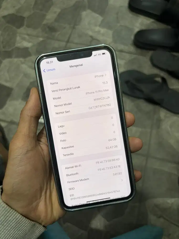 Iphone 11promax 64gb ex inter