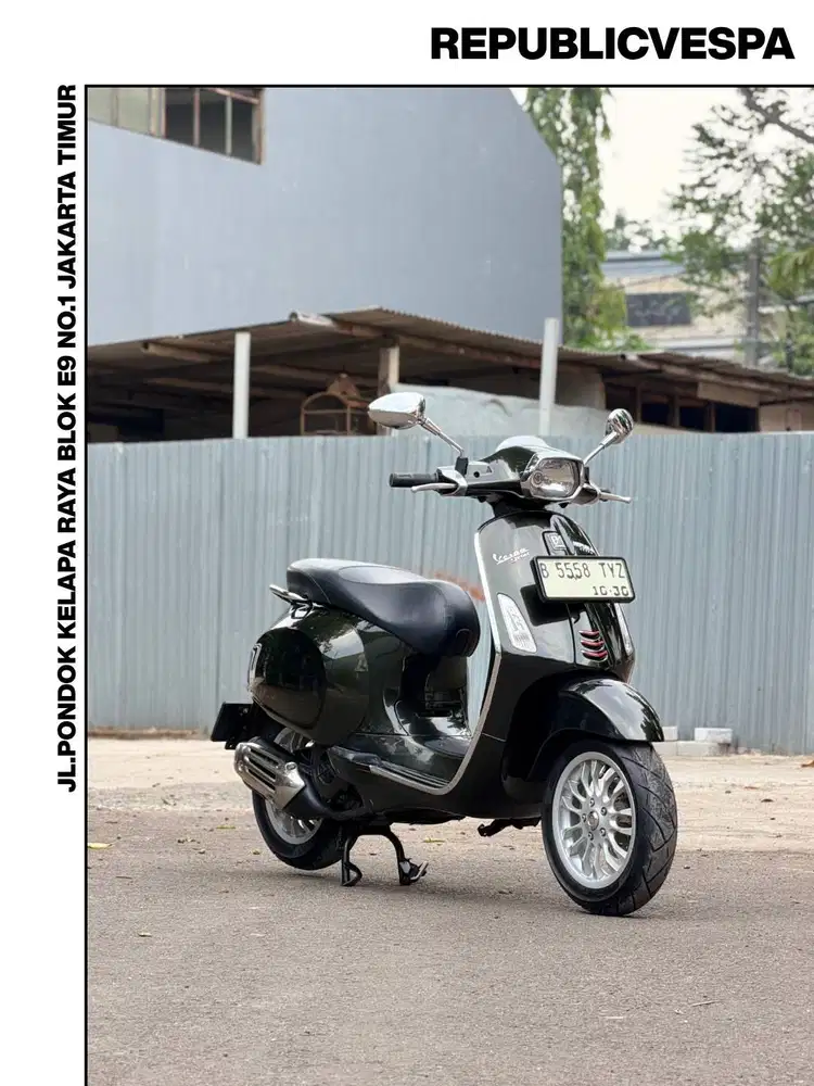 TERMURAH PIAGGIO VESPA SPRINT 150 IGET TAHUN 2016 VERDE MUSCHIO RARE