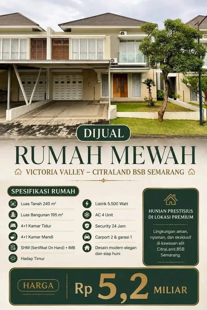 DIJUAL VICTORIA VALLEY BSB CITY MEWAH CEPAT SEGERA LOK STRATEGIS