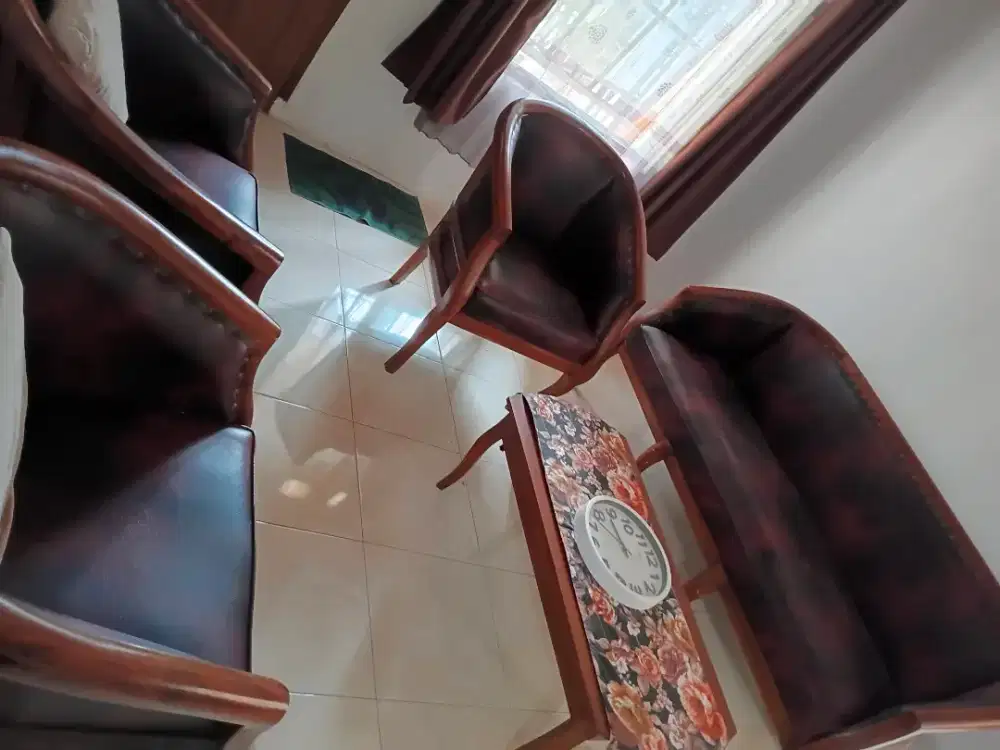 Kursi Meja Tamu Kayu Sofa Bifet Divan Dipan Furniture Masih Bagus