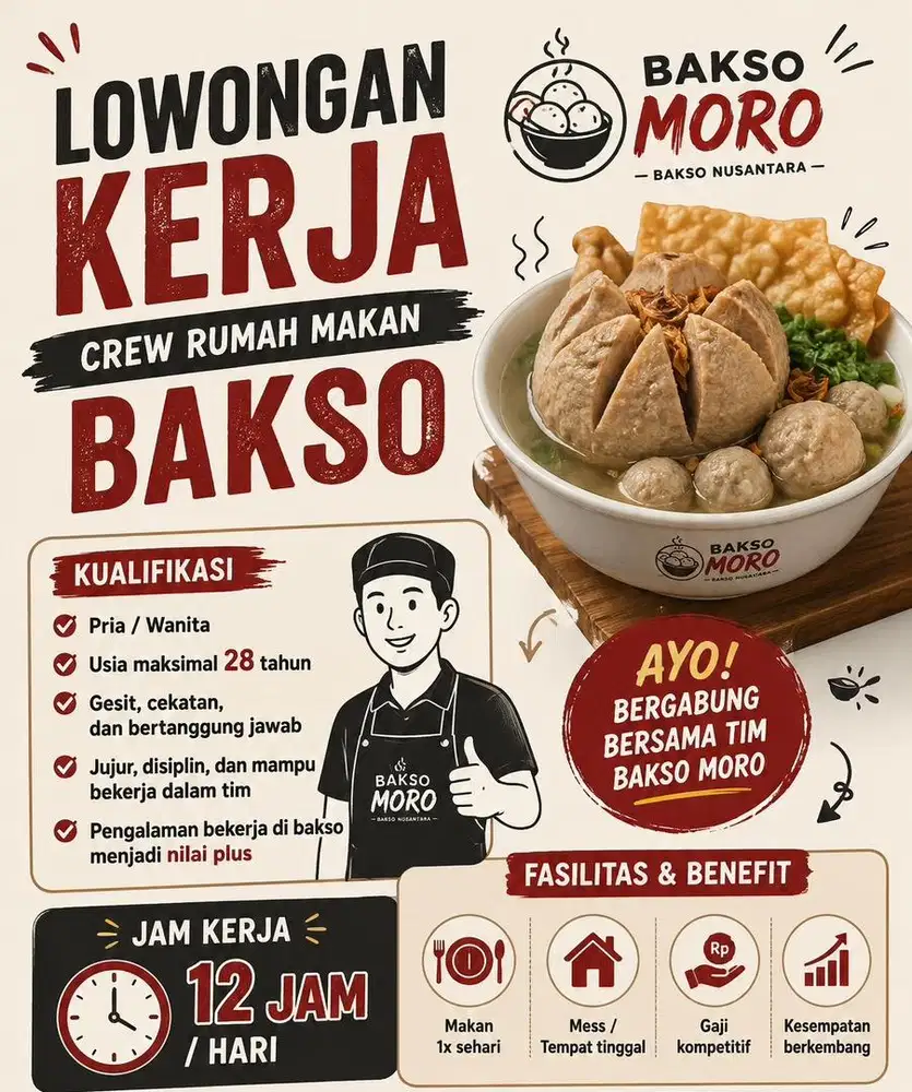 Lowongan Kerja crew Bakso