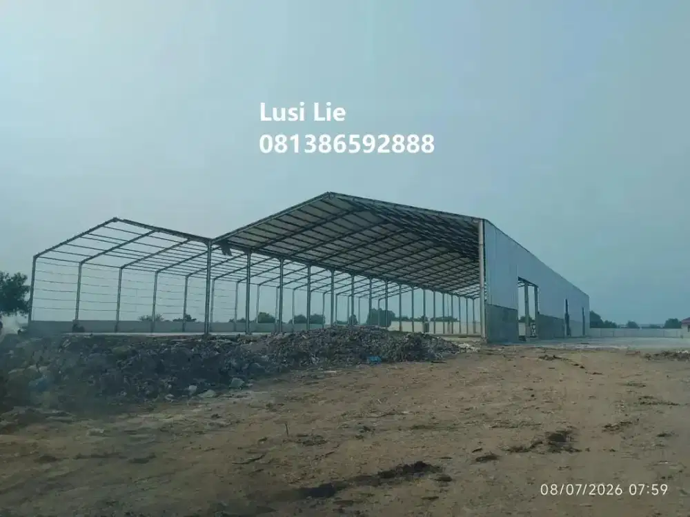 Gudang baru Marunda Tanjung Priok luas 5000m, akses kontainer