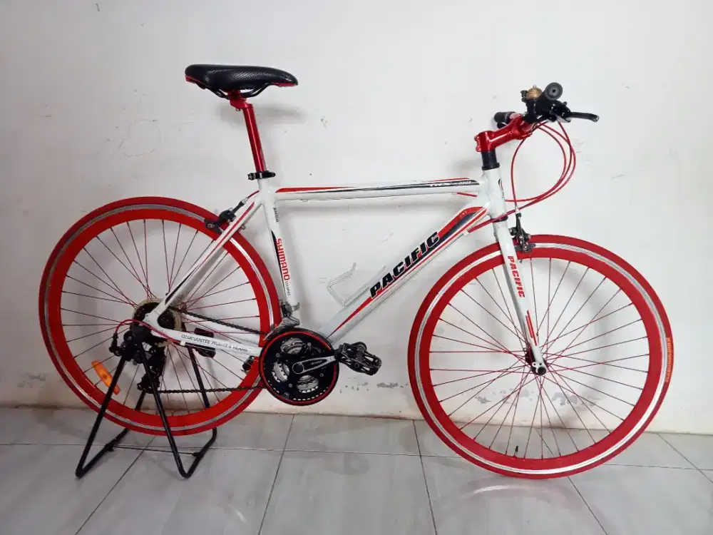 Sepeda roadbike TRX ukuran dewasa bahan Aloy speed Shimano siap goes