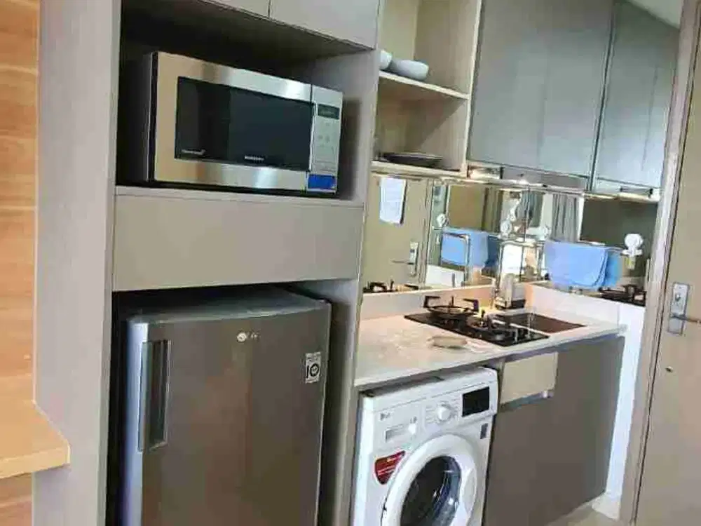 dijual apartemen gold coast tower Atlantik studio view laut luas 28 m2 full furnish