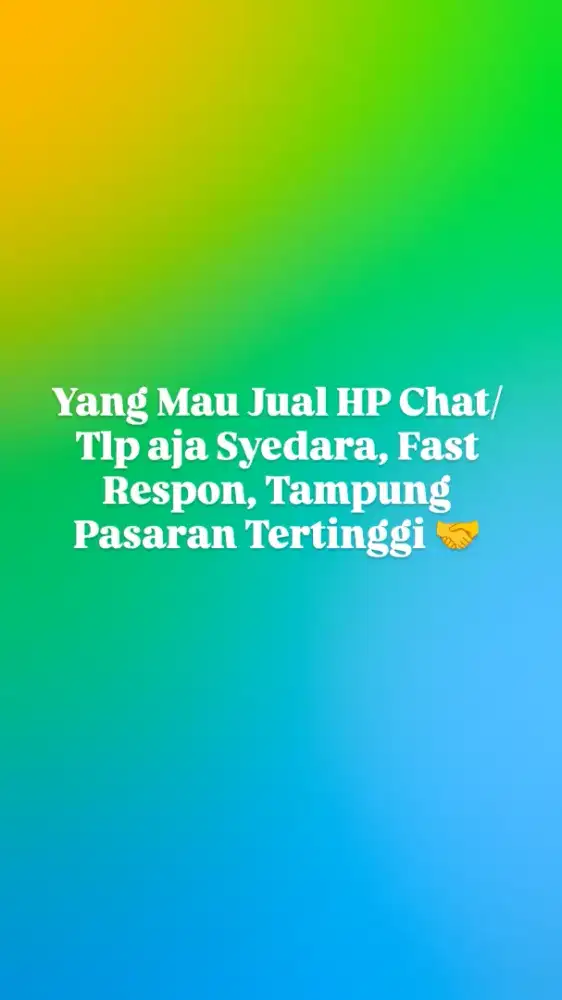 Tampung HP Second Semua Merek
