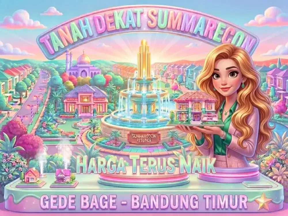 JUAL TANAH DEKAT SUMMARECON BANDUNG, GEDEBAGE, DARWATI, CIWASTRA, BANDUNG TIMUR.