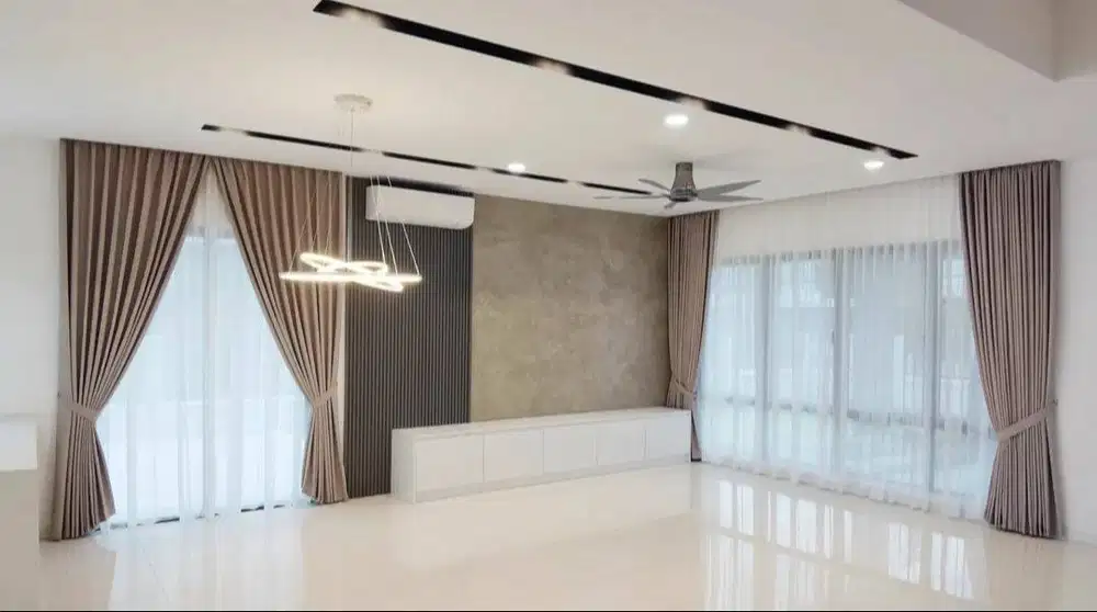 Jasa Pasang Gorden Custom Wallpaper Dinding 3D Gordyn Hordeng Korden