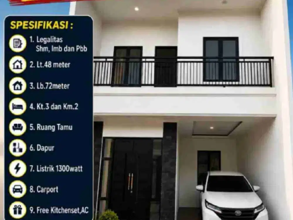 Rumah Bagus Harga Selantai Ready Siap Huni Cluster KPR