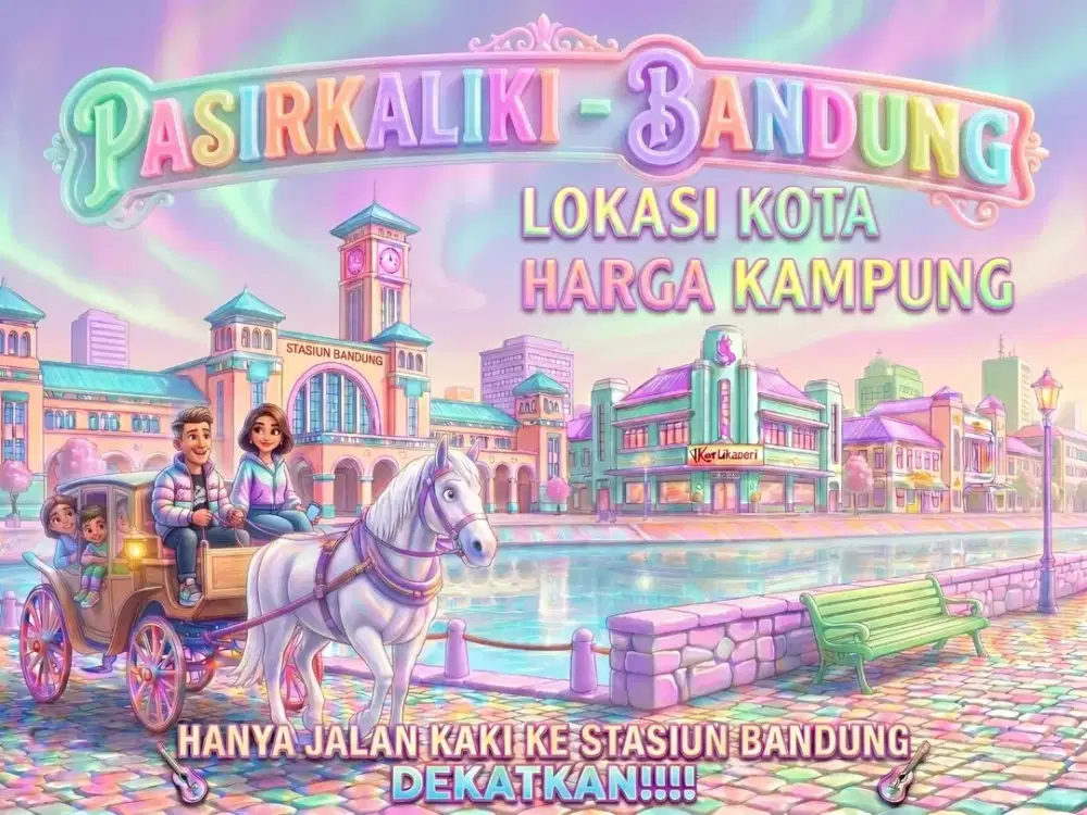 JUAL TANAH DI PASIRKALIKI, CICENDO, BANDUNG KOTA.