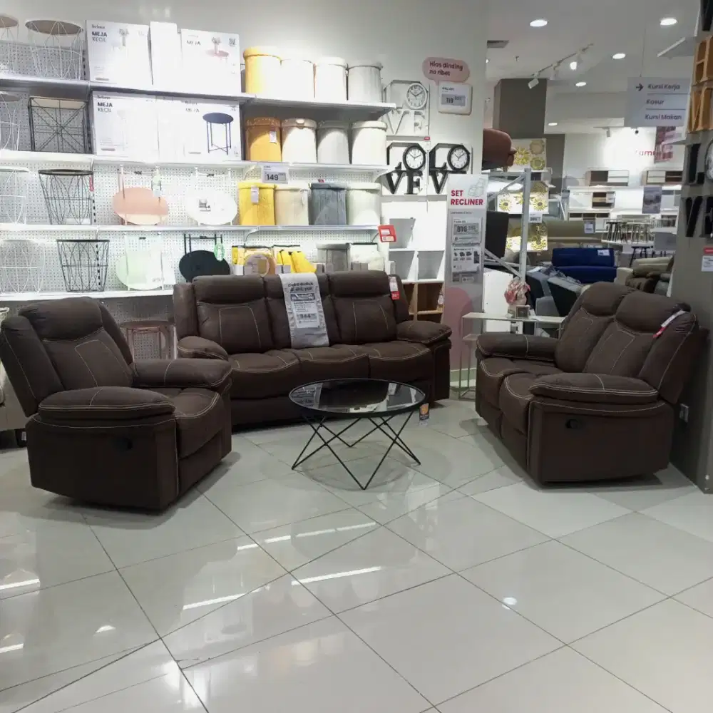 Set Sofa Recliner Selma