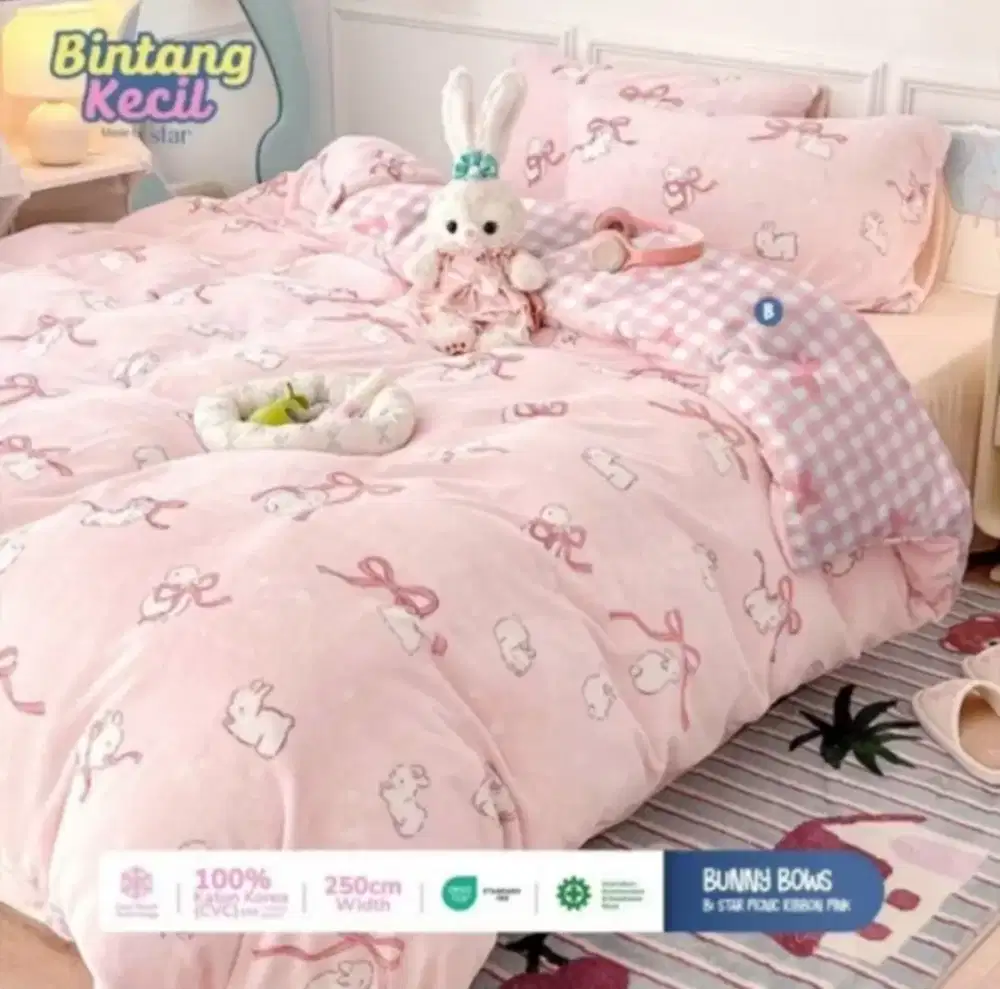 BED COVER SET 120X200X30 (PRELOVED-NEGO HALUSS)