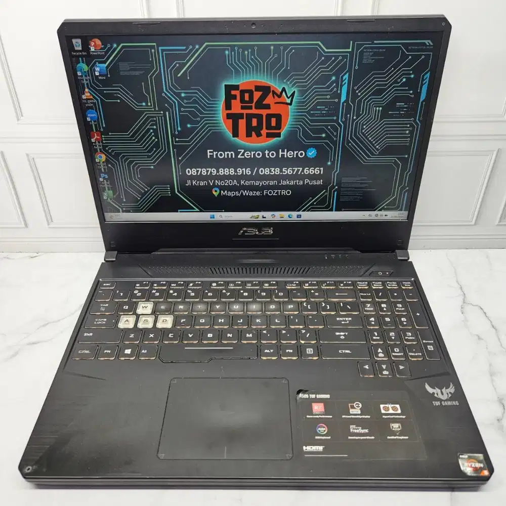 Laptop Asus TUF Gaming FX505DY Ryzen 5 Radeon RX560X 8/256GB Siap Paka