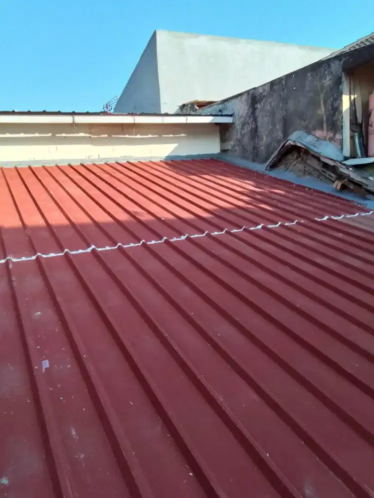 Renovasi atap rumah baja ringan terpasang