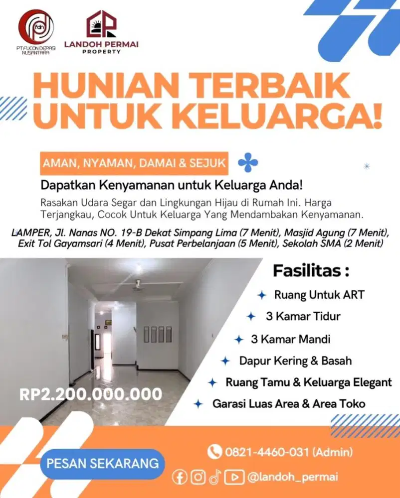 DIJUAL RUMAH MODERN MINIMALIST