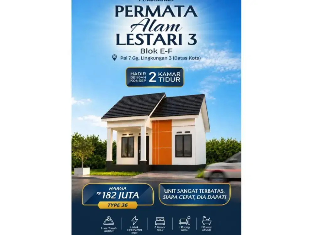 RUMAH SUBSIDI TYPE 36 PONTIANAK - KUBU RAYA