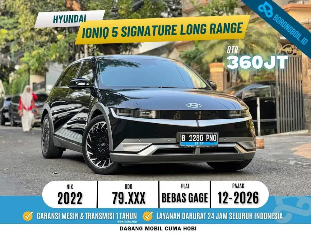 HYUNDAI IONIQ 5 SIGNATURE LONG RANGE AT 2022 HITAM MULUS!