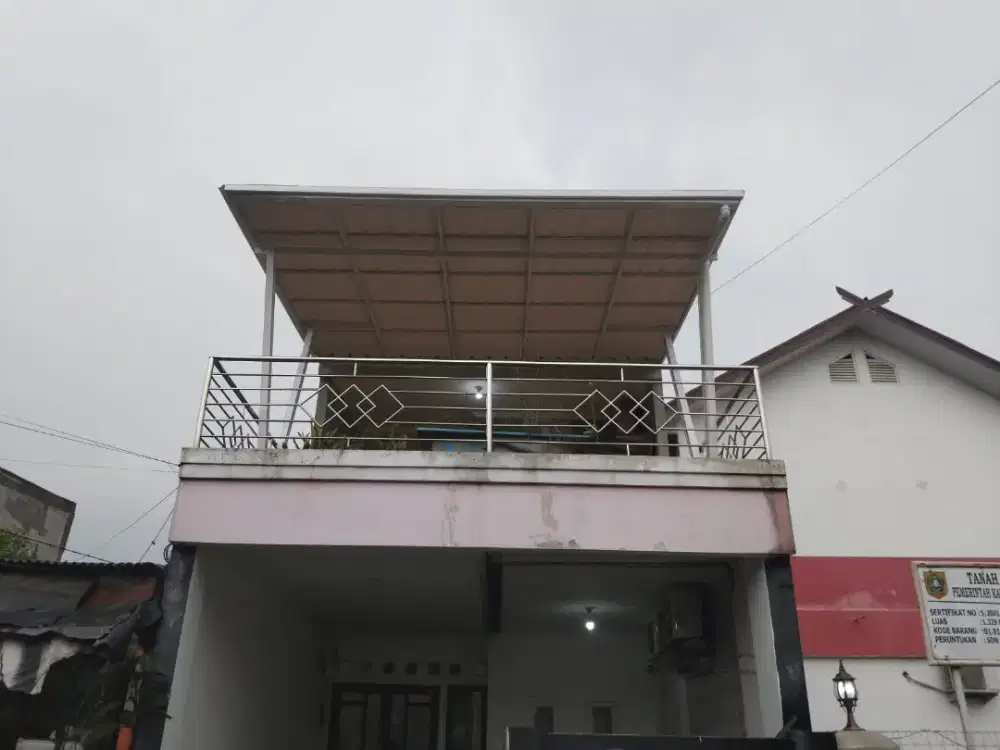 Kanopi alderon single layer terpasang