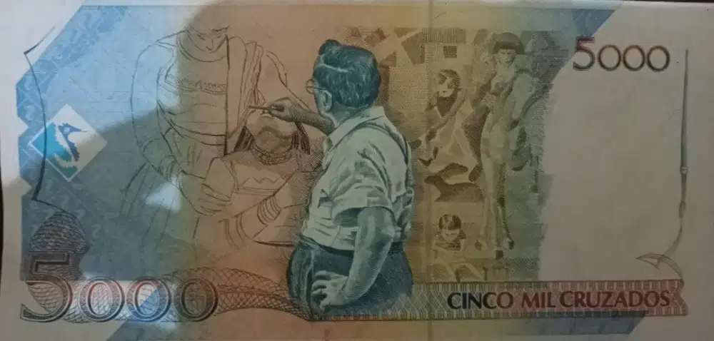 Uang Brasil Gambar Pelukis R$ 5.000,00
