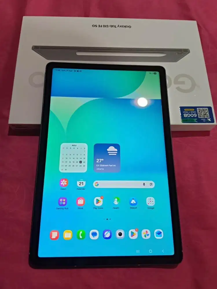 Samsung Galaxy Tab S10 FE 5G – Mulus Serasa Baru, Siap Pakai!