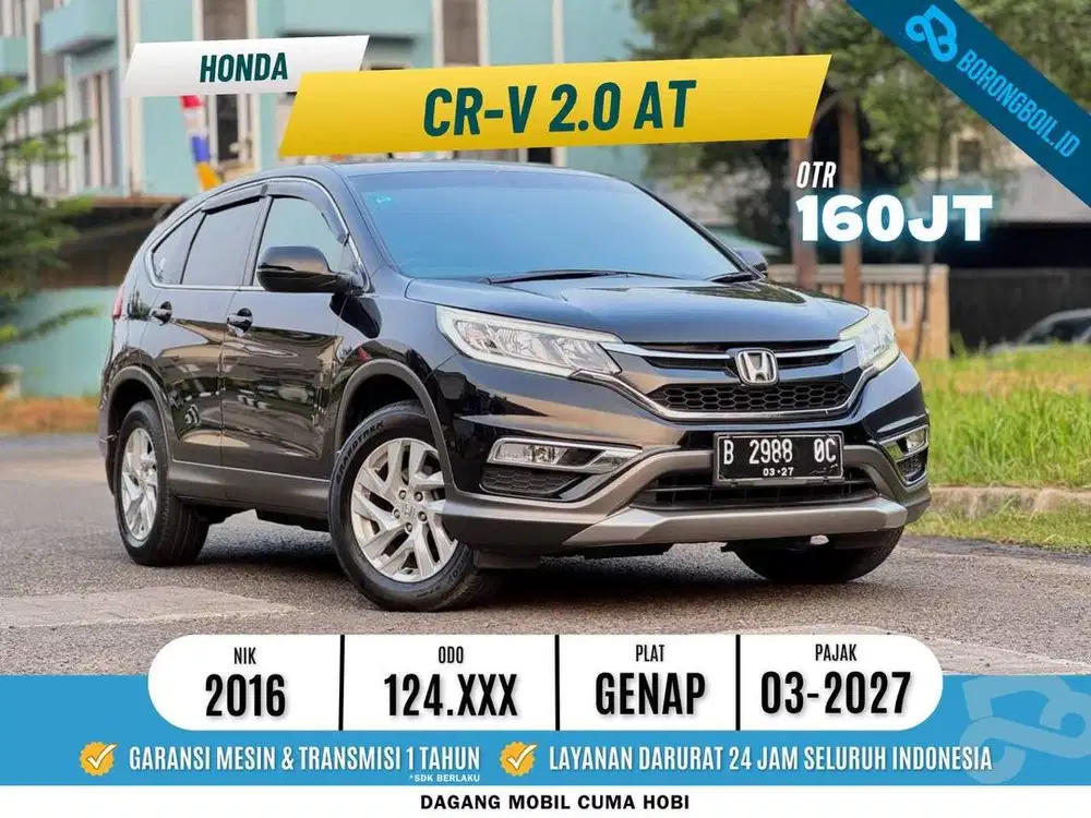 HONDA CRV 2.0 AT 2016 HITAM BEST PRICE!