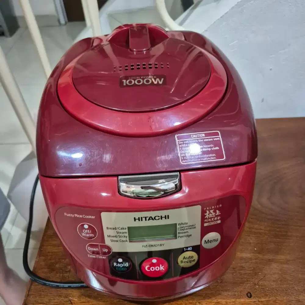 Rice cooker hitachi magic com RZ D18VFY