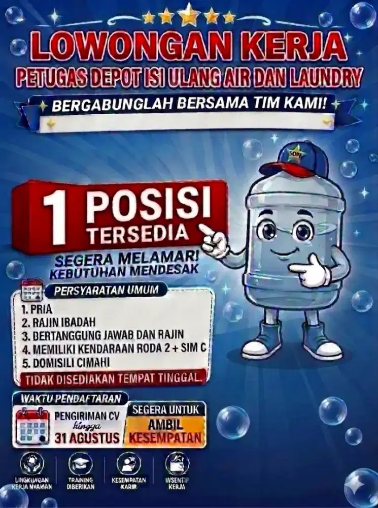 Lowongan petugas depot