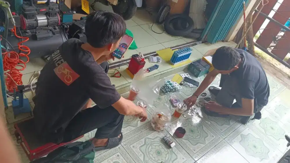 Jasa service sepedah & motor listrik panggilan