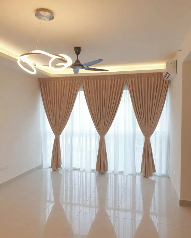 Jasa Pasang Gorden Custom Wallpaper Dinding 3D Gordyn Hordeng Korden