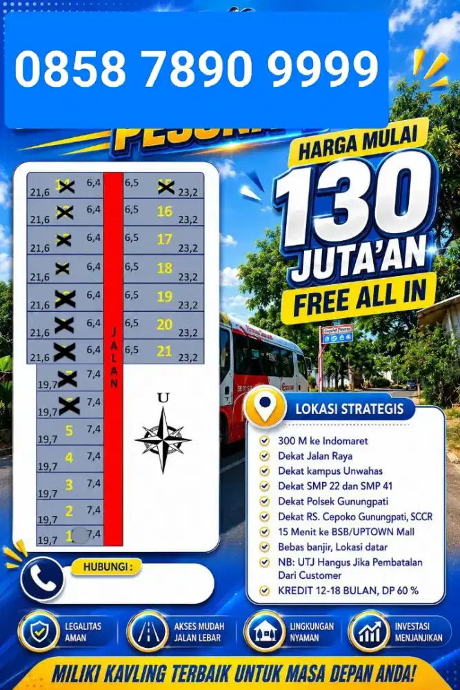 TANAH KAVLING MURAH SIAP BANGUN SHM READY