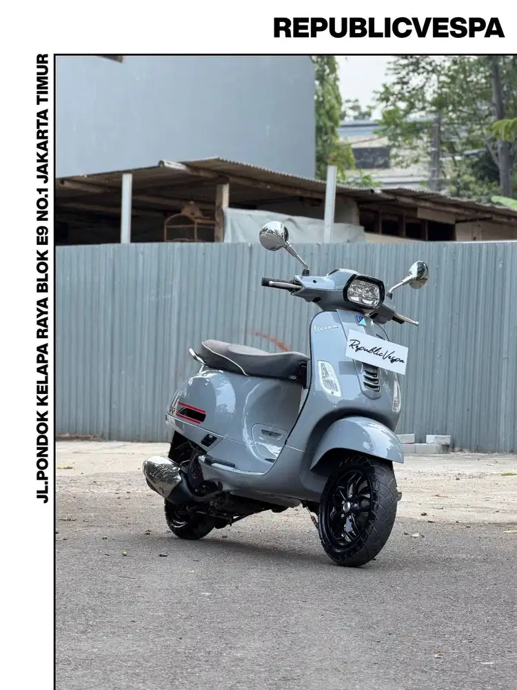 TERMURAH PIAGGIO VESPA S125 IGET LED TAHUN 2021 GREY MATERIA