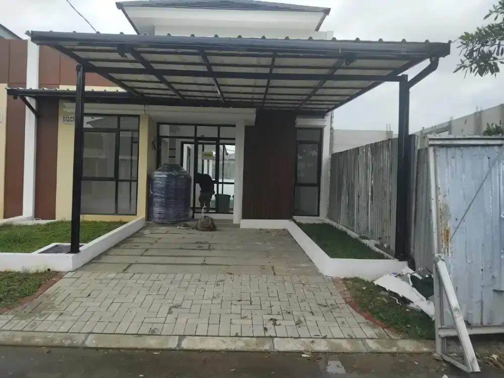 Kanopi baja ringan alderon double terpasang