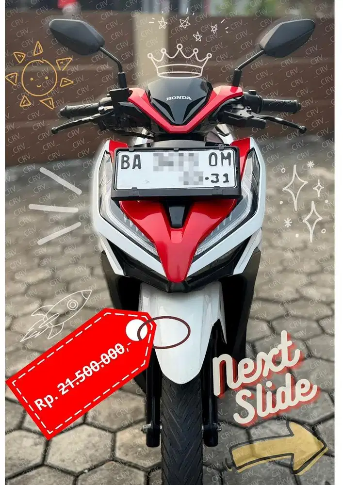 Honda Vario 150 CC (Combi Break System) Th 2021 PUTIH-MERAH. ISTIMEWA#