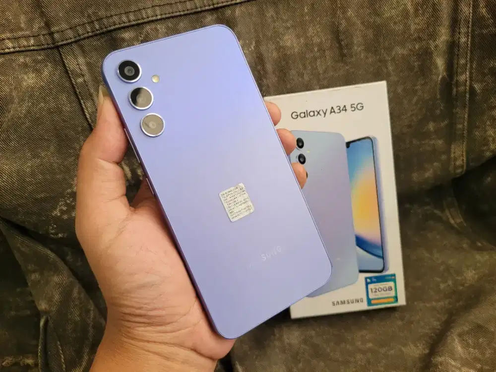 Samsung A34 5G ram 8/256gb Mulus terawat fullset Nominus