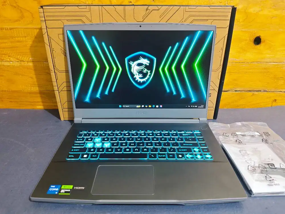 MSI Thin 15 B13UC Core i5-13420H 8GB/512GB RTX 3050 Fullset Garansi ON