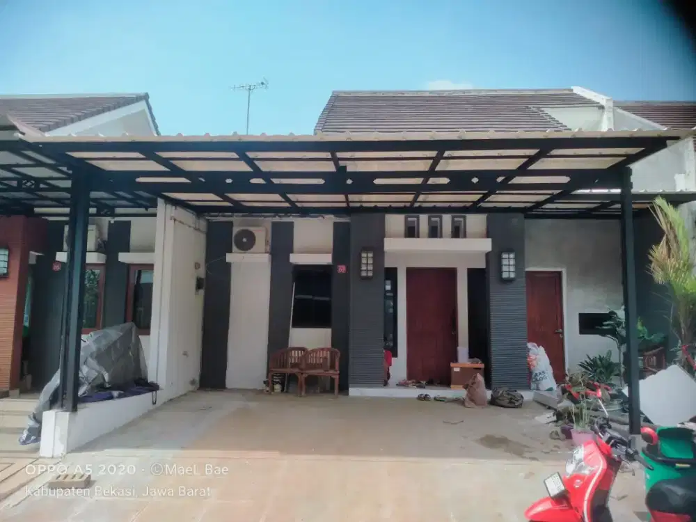 Kanopi alderon single layer terpasang