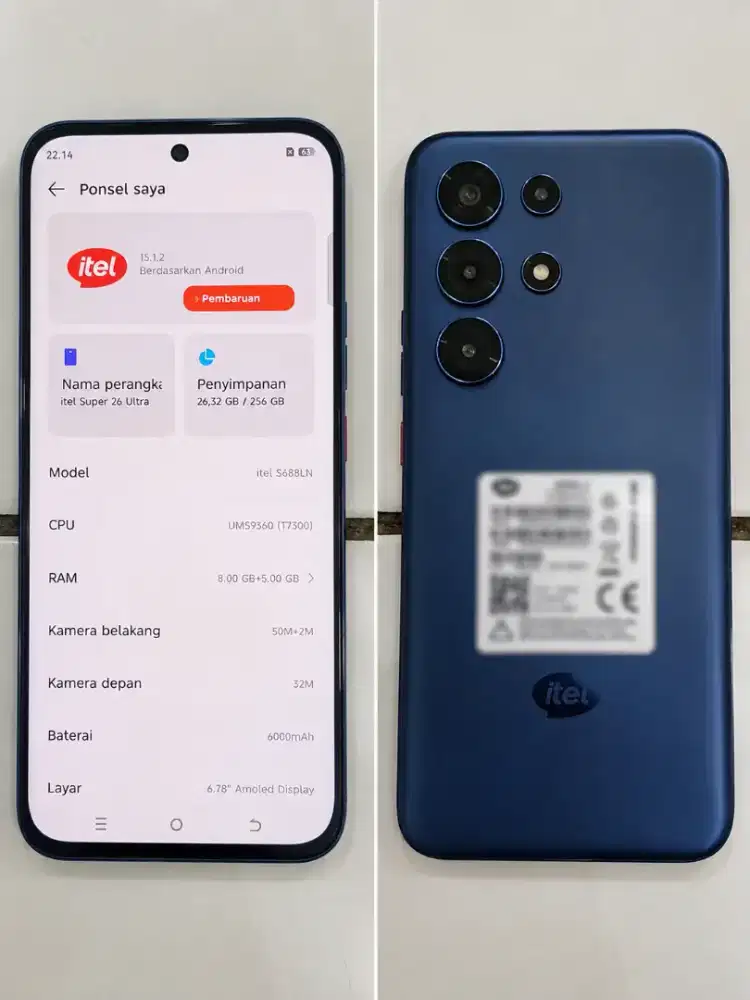 ITEL S26 ULTRA 8+5/256 GB