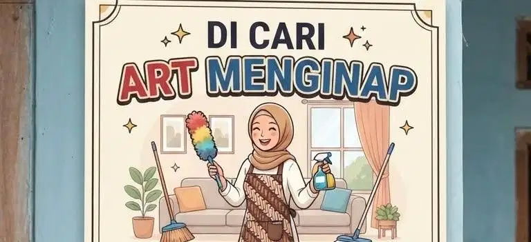 Dicari ART menginap