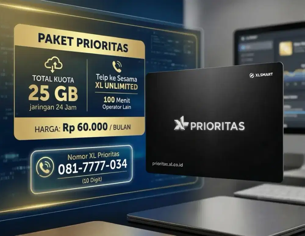 NOMOR CANTIK XL PRIORITAS 10 DIGIT