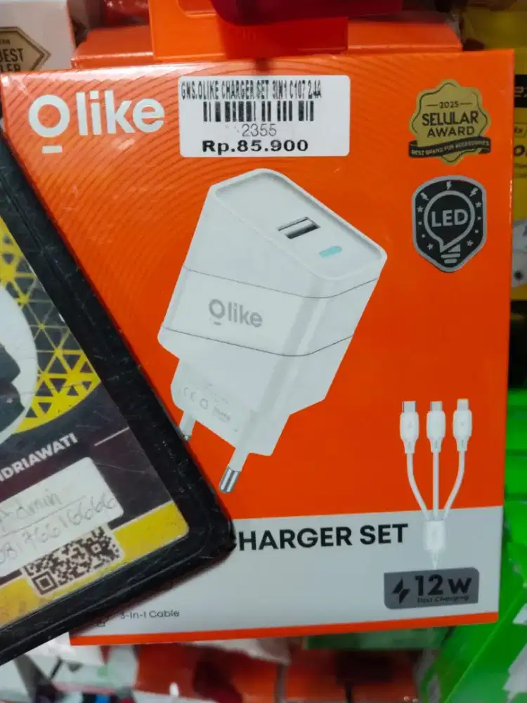 OLIKE CHARGER SET 3IN1 C107 2.4A | ATLANTIS DAHSYAT