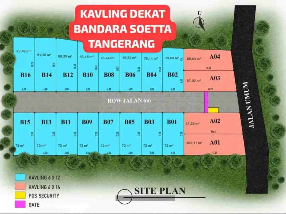 Dijual Tanah Kavling Dekat Bandara Soetta Sepatan Tangerang