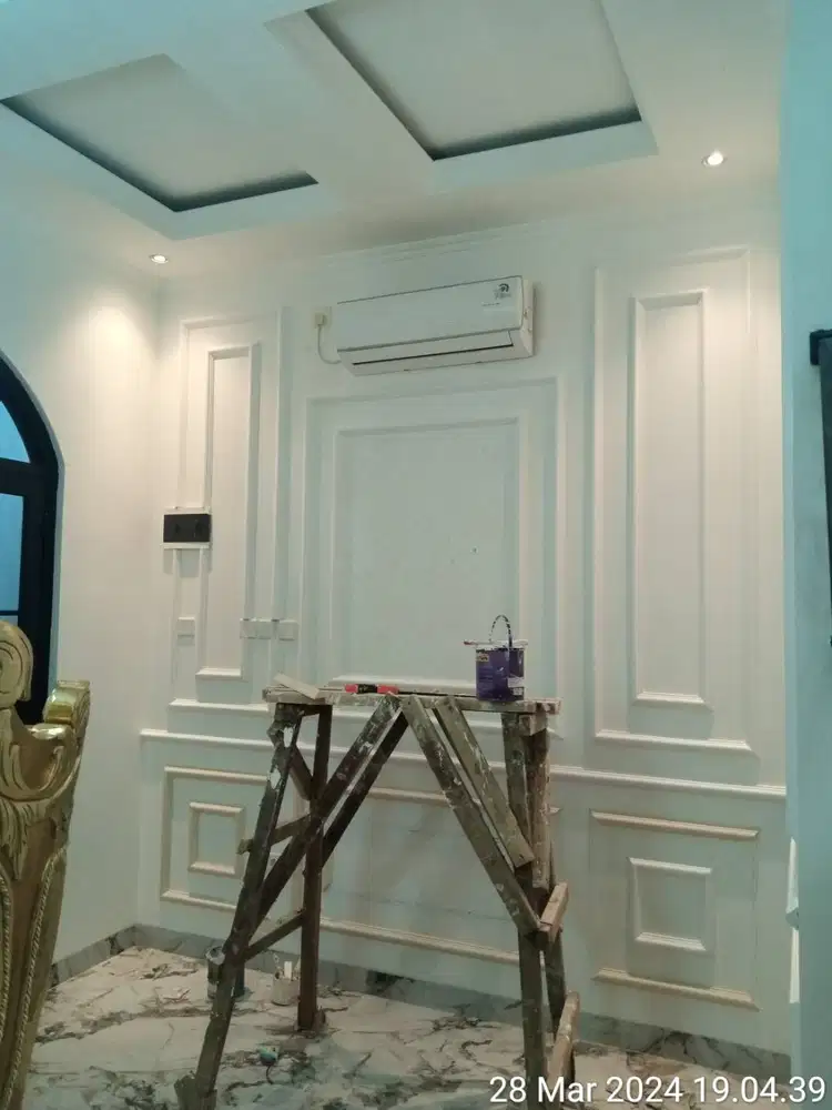 Dekor lampu LED elektronik partisi moulding