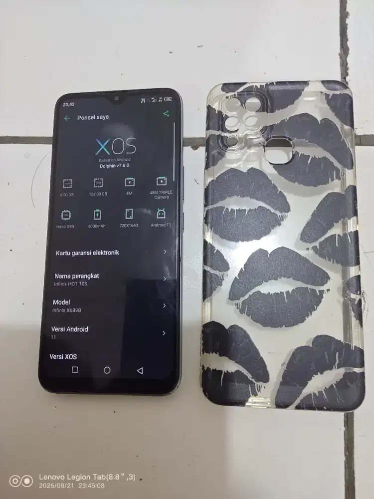 Infinix hot 10s Ram 6/128 GB Pmakaian trawat