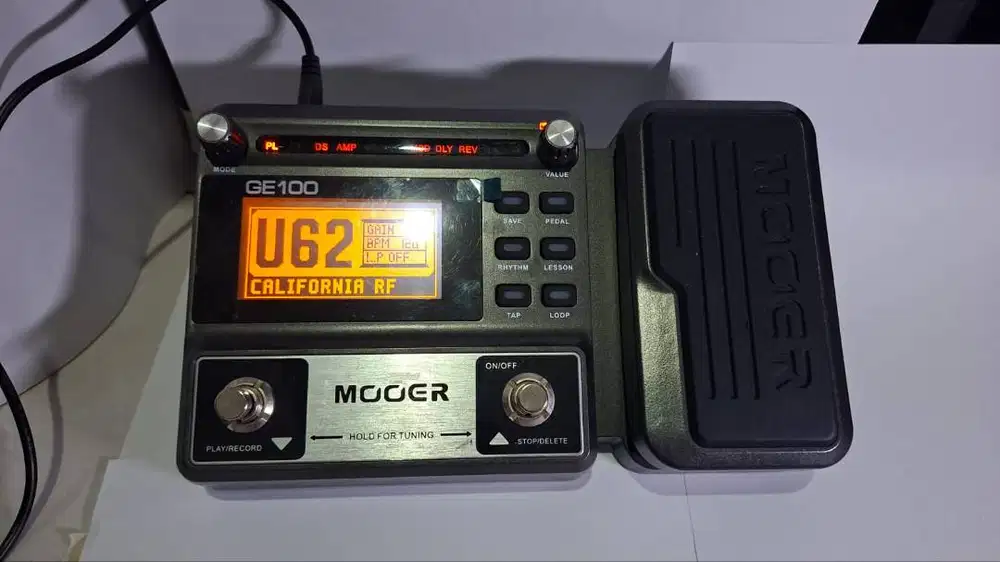 Efek Gitar Multi MOOER GE100 Guitar Multi Effects Pedal 66 Effects 80