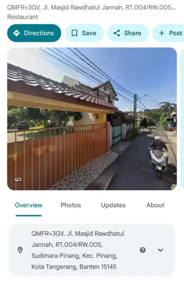 Jual rumah tas nm sendiri SHM