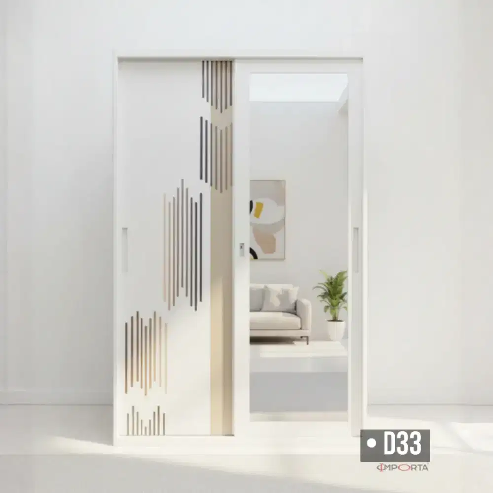 Lemari Pakaian Besi Pintu Sliding 2 Pintu Importa OKELO D33