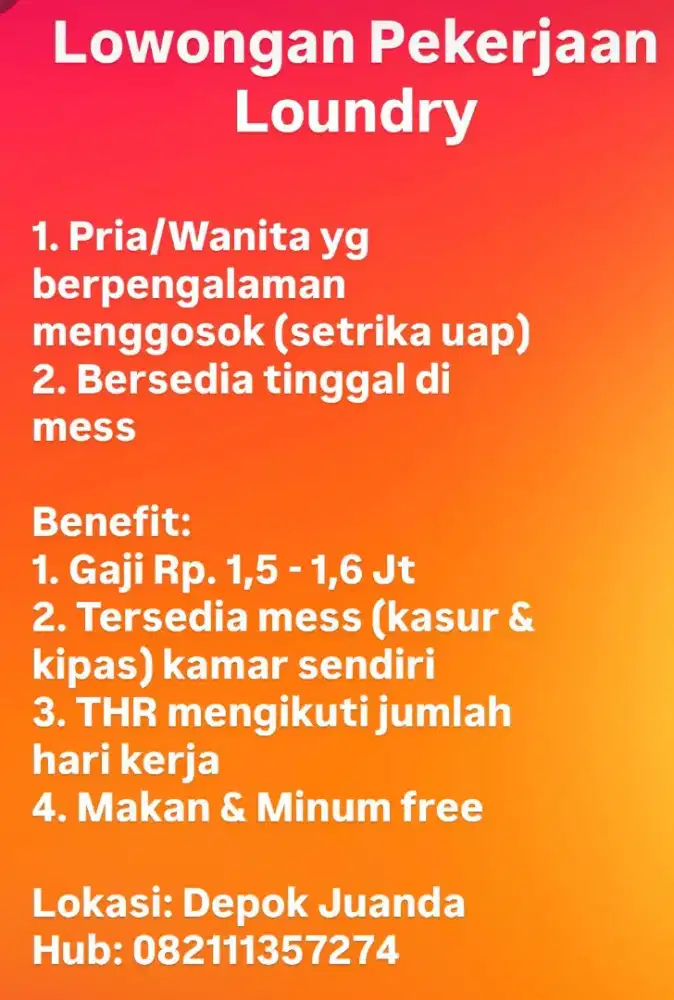 Karyawan Loundry