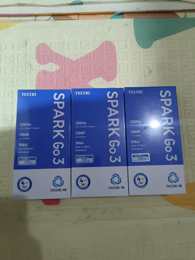Tecno Spark Go 3 4/64gb Baru Garansi Resmi