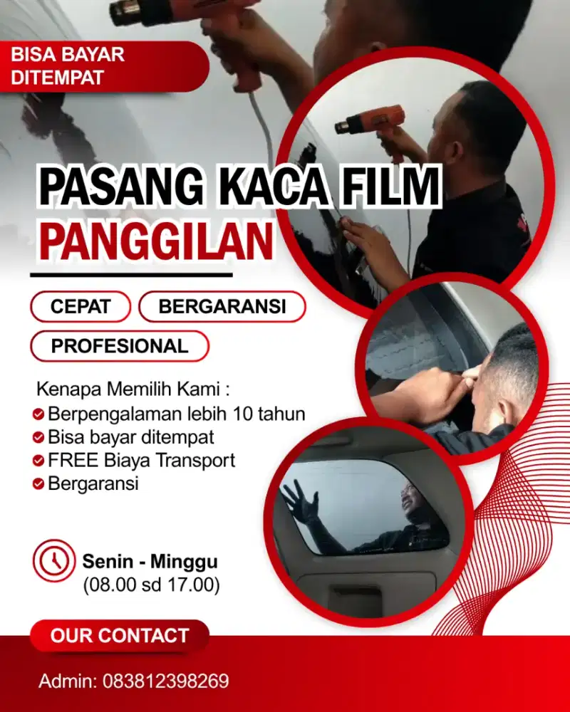 Pasang kaca film panggilan